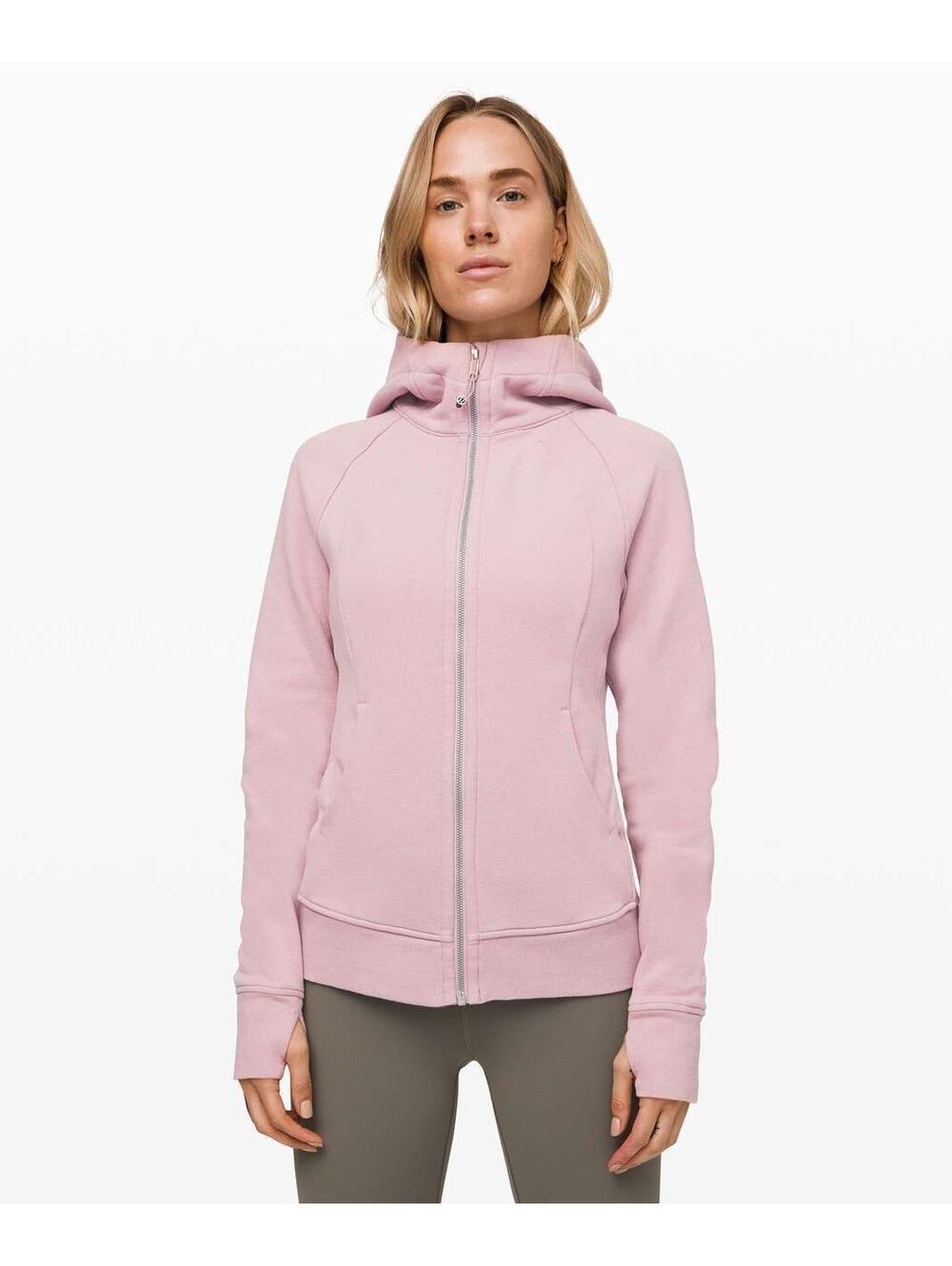 NWOT condition Lululemon Scuba Hoodie *Light Cotton Fleece Smoky Blush